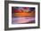 Sunset Abstract from Tamarack Beach in Carlsbad, Ca-Andrew Shoemaker-Framed Premium Photographic Print