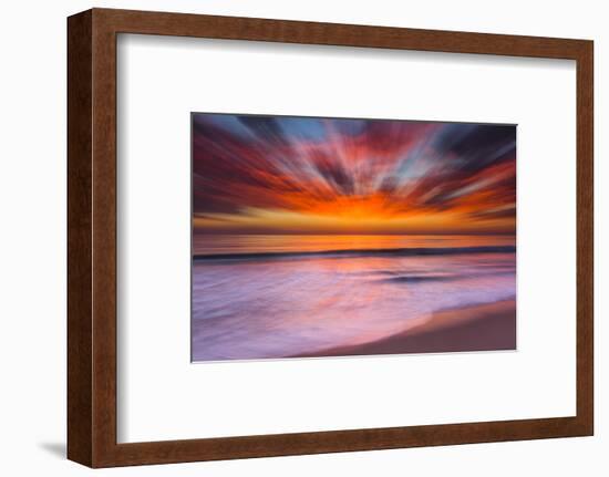 Sunset Abstract from Tamarack Beach in Carlsbad, Ca-Andrew Shoemaker-Framed Premium Photographic Print