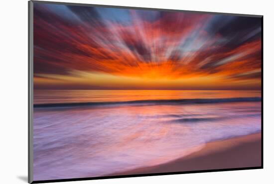 Sunset Abstract from Tamarack Beach in Carlsbad, Ca-Andrew Shoemaker-Mounted Premium Photographic Print