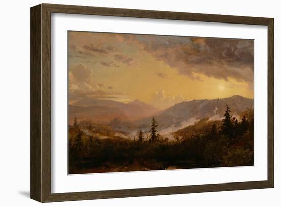 Sunset after a Storm in the Catskill Mountains, c.1860-Jasper Francis Cropsey-Framed Giclee Print