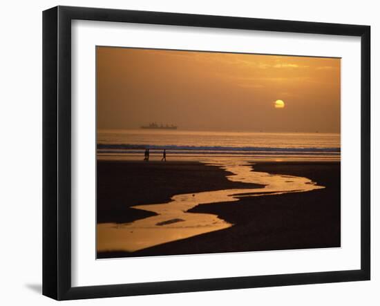 Sunset, Agadir Beach, Agadir, Morocco, North Africa, Africa-Robert Francis-Framed Photographic Print