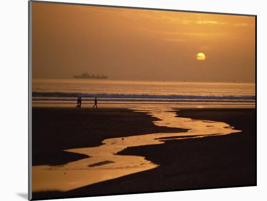 Sunset, Agadir Beach, Agadir, Morocco, North Africa, Africa-Robert Francis-Mounted Photographic Print