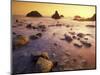 Sunset along Crescent Beach, California, USA-Darrell Gulin-Mounted Photographic Print