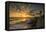 Sunset Along Tamarack Beach in Carlsbad, Ca-Andrew Shoemaker-Framed Premier Image Canvas