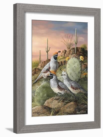 Sunset and Blooms-Trevor V. Swanson-Framed Giclee Print