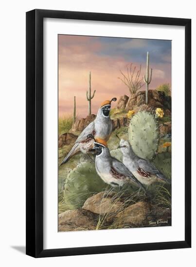 Sunset and Blooms-Trevor V. Swanson-Framed Giclee Print