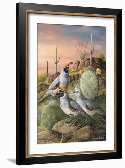 Sunset and Blooms-Trevor V. Swanson-Framed Giclee Print