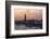 Sunset and Boats Along the Grand Canal Venice, Italy-Darrell Gulin-Framed Photographic Print