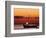 Sunset and Fishing Boats, Isla Mujeres, Mexico-Chris Rogers-Framed Photographic Print