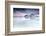 Sunset and Hiker on Skagsanden Beach Surrounded by Snow Covered Mountains-Roberto Moiola-Framed Photographic Print