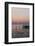 Sunset and Jetty in Podersdorf Am See, Frozen Lake Neusiedl, Burgenland, Austria, Europe-Gerhard Wild-Framed Photographic Print