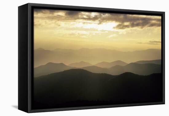 Sunset and Mountains Along Blue Ridge Parkway, North Carolina-Richard and Susan Day-Framed Premier Image Canvas