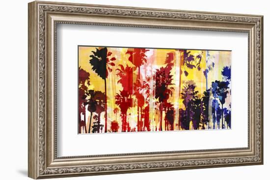 Sunset and Palms 1-Sven Pfrommer-Framed Art Print