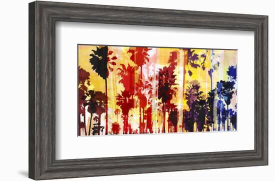 Sunset and Palms 1-Sven Pfrommer-Framed Art Print