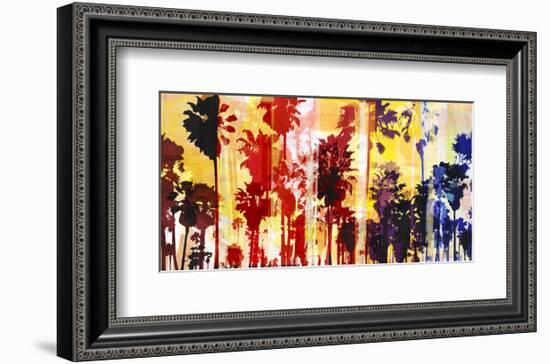 Sunset and Palms 1-Sven Pfrommer-Framed Art Print
