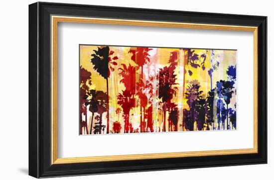 Sunset and Palms 1-Sven Pfrommer-Framed Art Print