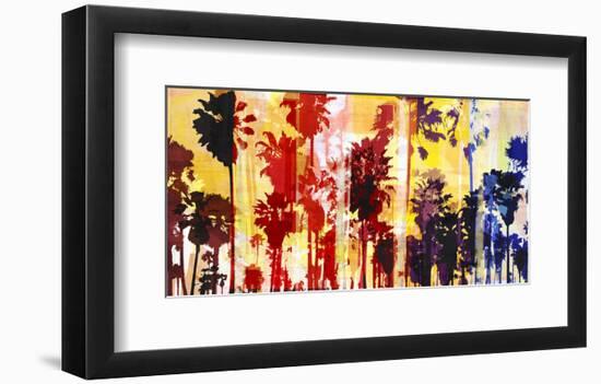 Sunset and Palms 1-Sven Pfrommer-Framed Art Print