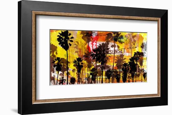 Sunset and Palms 2-Sven Pfrommer-Framed Art Print