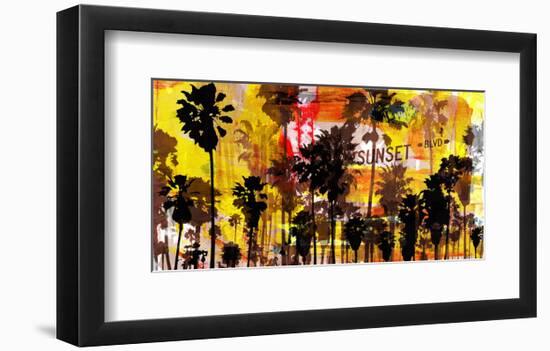 Sunset and Palms 2-Sven Pfrommer-Framed Art Print