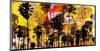 Sunset and Palms 2-Sven Pfrommer-Mounted Art Print