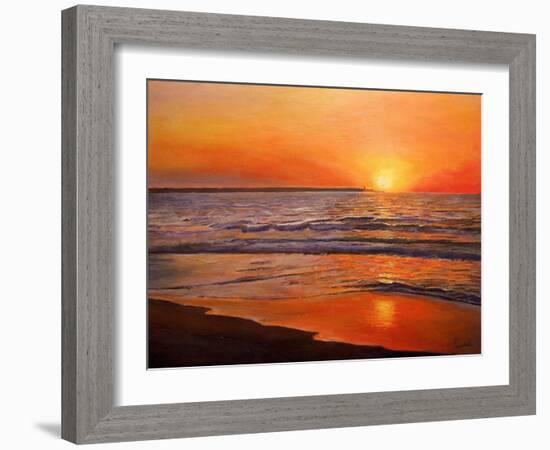 Sunset and Tranquility, 2008-Kevin Parrish-Framed Giclee Print