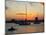 Sunset and Yachts, The Broadwater, Gold Coast, Queensland, Australia-David Wall-Mounted Photographic Print