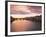 Sunset, Arno River, Tuscany, Italy-Walter Bibikow-Framed Photographic Print