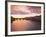 Sunset, Arno River, Tuscany, Italy-Walter Bibikow-Framed Photographic Print