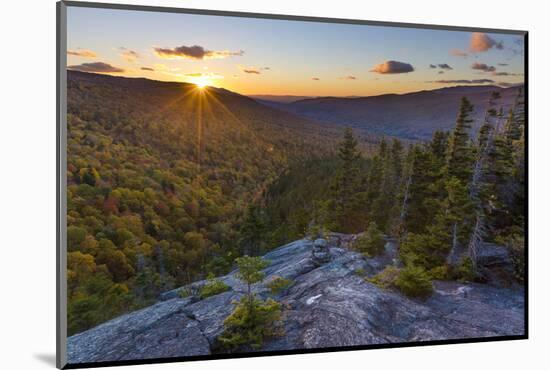 Sunset as seen from Dome Rock in New Hampshire's White Mountain National Forest.-Jerry & Marcy Monkman-Mounted Photographic Print