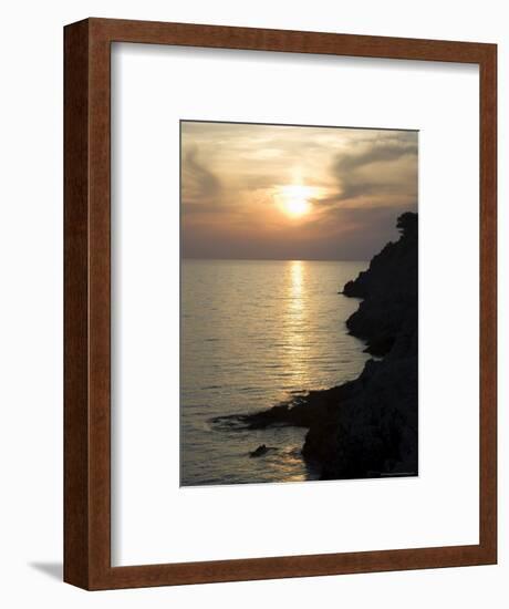 Sunset, Assos, Kefalonia (Cephalonia), Ionian Islands, Greece-R H Productions-Framed Photographic Print