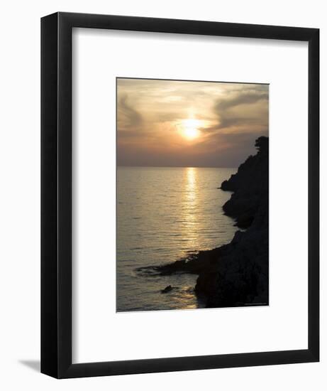 Sunset, Assos, Kefalonia (Cephalonia), Ionian Islands, Greece-R H Productions-Framed Photographic Print