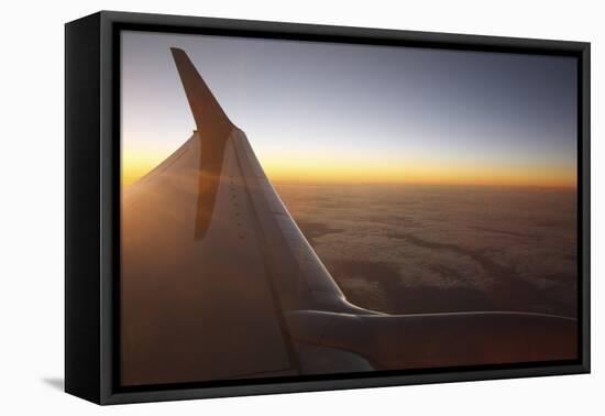 Sunset at 35,000 Feet Above La Palma, Canary Islands, Spain, 2009-Peter Thompson-Framed Premier Image Canvas