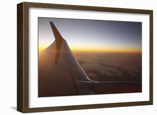 Sunset at 35,000 Feet Above La Palma, Canary Islands, Spain, 2009-Peter Thompson-Framed Photographic Print