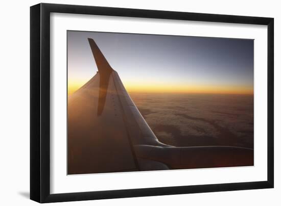 Sunset at 35,000 Feet Above La Palma, Canary Islands, Spain, 2009-Peter Thompson-Framed Photographic Print