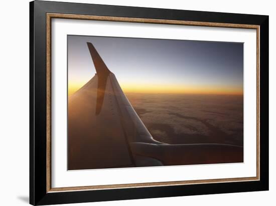 Sunset at 35,000 Feet Above La Palma, Canary Islands, Spain, 2009-Peter Thompson-Framed Photographic Print