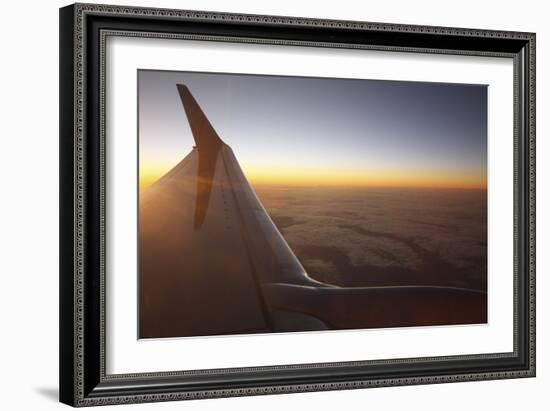 Sunset at 35,000 Feet Above La Palma, Canary Islands, Spain, 2009-Peter Thompson-Framed Photographic Print