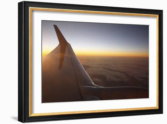 Sunset at 35,000 Feet Above La Palma, Canary Islands, Spain, 2009-Peter Thompson-Framed Photographic Print