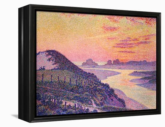 Sunset at Ambleteuse, Pas-De-Calais, 1899-Théo van Rysselberghe-Framed Premier Image Canvas