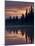 Sunset at An Unnamed Lake Near Salmo Lake, Alaska Highway, Yukon Territory, Canada, North America-James Hager-Mounted Photographic Print