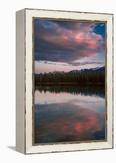sunset at Annette Lake-Belinda Shi-Framed Premier Image Canvas