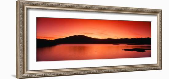 Sunset at Ashokan Reservoir, Catskill Forest Preserve Near Woodstock, New York-null-Framed Photographic Print