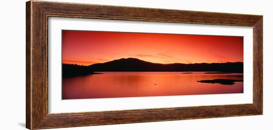 Sunset at Ashokan Reservoir, Catskill Forest Preserve Near Woodstock, New York-null-Framed Photographic Print