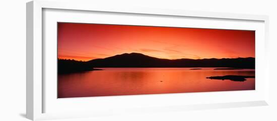 Sunset at Ashokan Reservoir, Catskill Forest Preserve Near Woodstock, New York-null-Framed Photographic Print