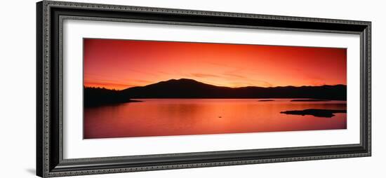 Sunset at Ashokan Reservoir, Catskill Forest Preserve Near Woodstock, New York-null-Framed Photographic Print