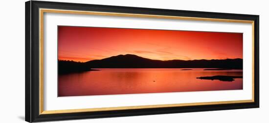 Sunset at Ashokan Reservoir, Catskill Forest Preserve Near Woodstock, New York-null-Framed Photographic Print