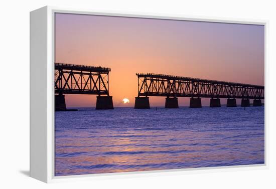 Sunset at Bahia Honda State Park in Florida-Fotomak-Framed Premier Image Canvas