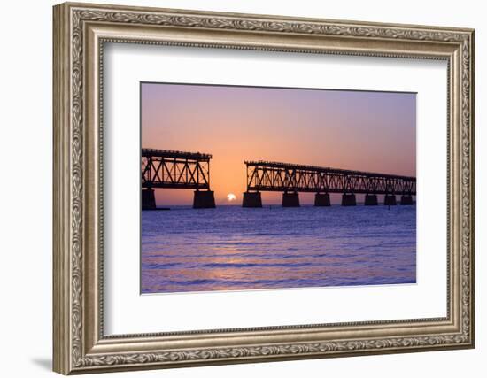 Sunset at Bahia Honda State Park in Florida-Fotomak-Framed Photographic Print