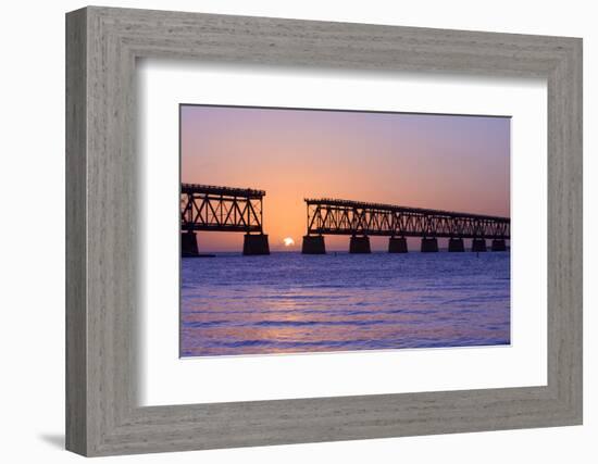 Sunset at Bahia Honda State Park in Florida-Fotomak-Framed Photographic Print