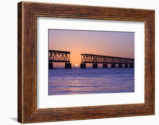 Sunset at Bahia Honda State Park in Florida-Fotomak-Framed Photographic Print