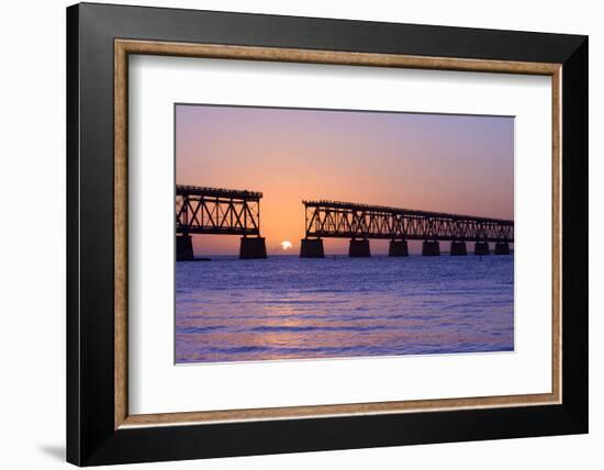 Sunset at Bahia Honda State Park in Florida-Fotomak-Framed Photographic Print